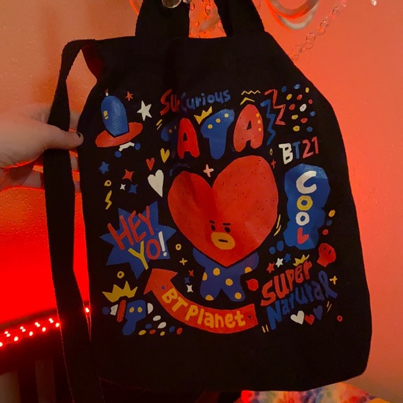 bt21 Handbags - Bts tote bag